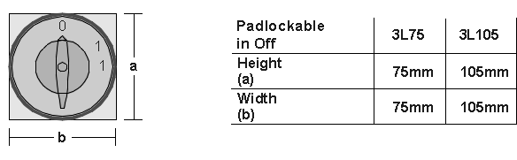 Padlockable Dimensions